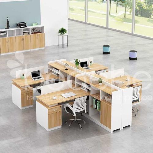 Wkn 06c26 Modern Minimalist Office Furniture Screen Deck Staff Desk And Chair Combination 46 People Financial Work Station Computer Wkn 06c26 Modern Minimalist Office, Minimalist Office Desk And Chair